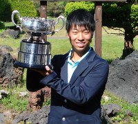最年少優勝記録 佐藤太地選手(シェイクスピアCC)